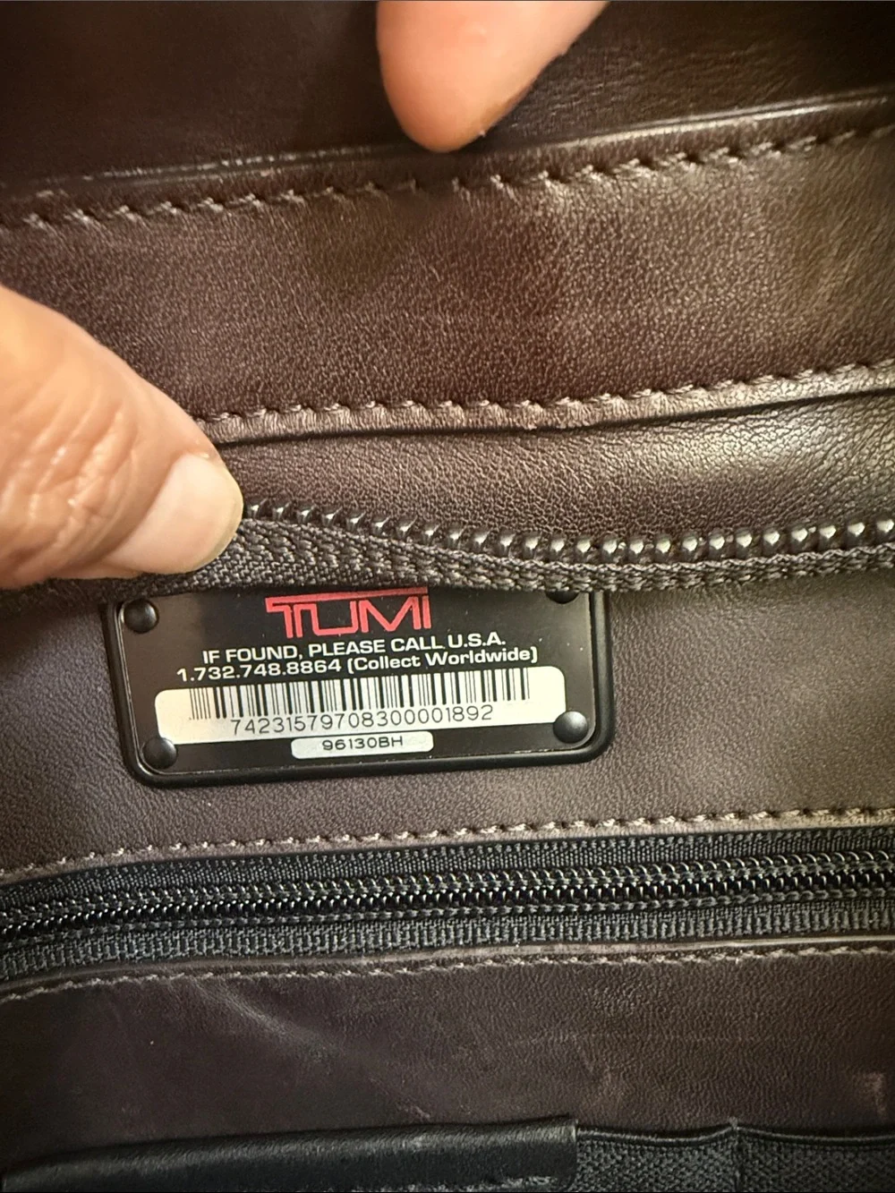 Tumi alpha leather